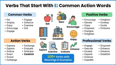 Verbs That Start With E