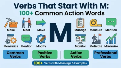 Verbs That Start With M
