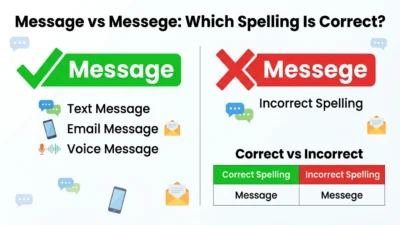 message vs messege