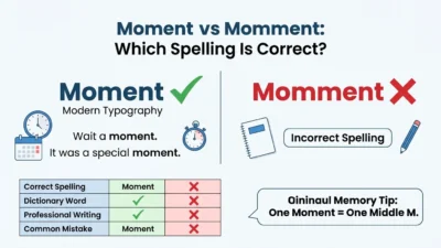 Moment vs Momment