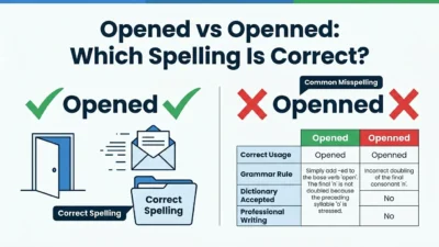 Opened vs Openned