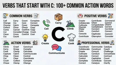 Verbs That Start With C