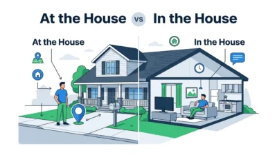 At the House vs In the House