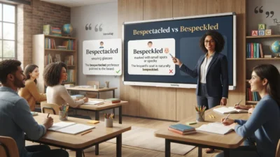 Bespectacled vs Bespeckled