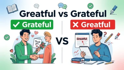 Greatful vs Grateful