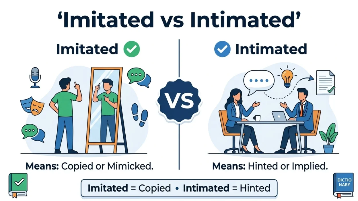Imitated vs Intimated