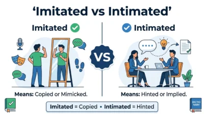 Imitated vs Intimated