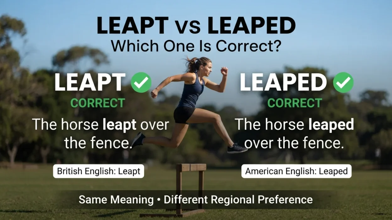 Leapt vs Leaped