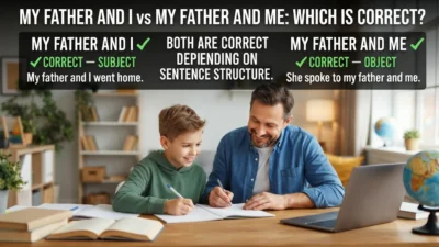 My Father and I vs My Father and Me