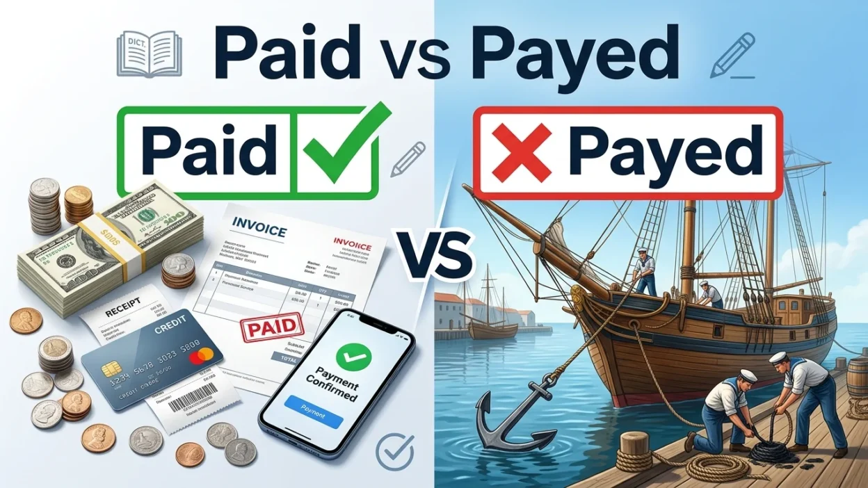 Paid vs Payed