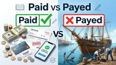 Paid vs Payed