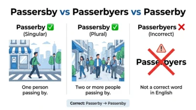 Passersby vs Passerbyers vs Passerby