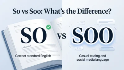 So vs Soo
