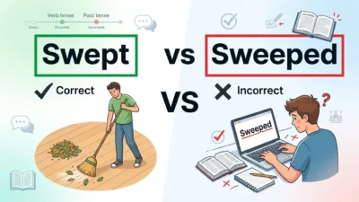Swept vs Sweeped