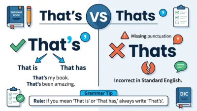That’s vs Thats