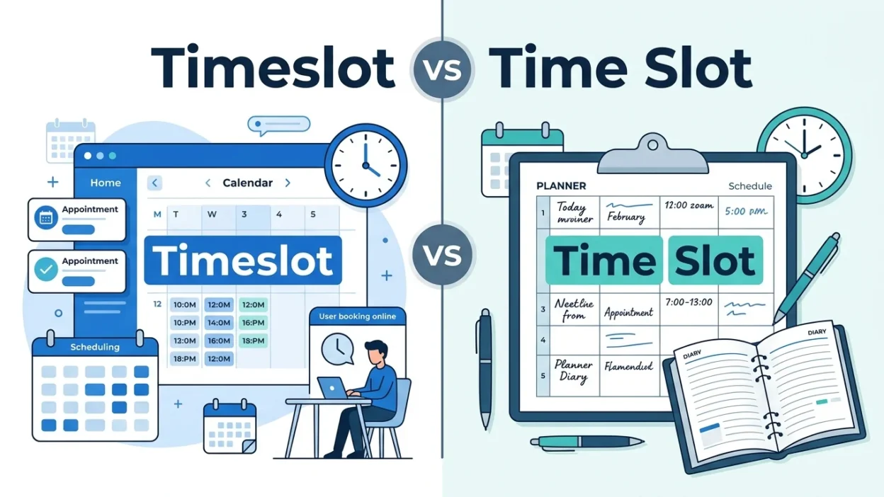 Timeslot vs Time Slot