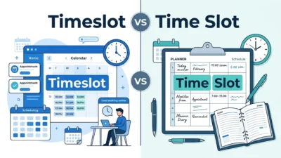 Timeslot vs Time Slot