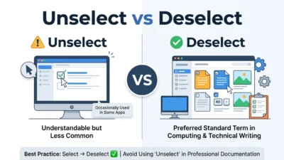 Unselect vs Deselect