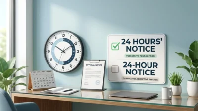 24 Hours Notice
