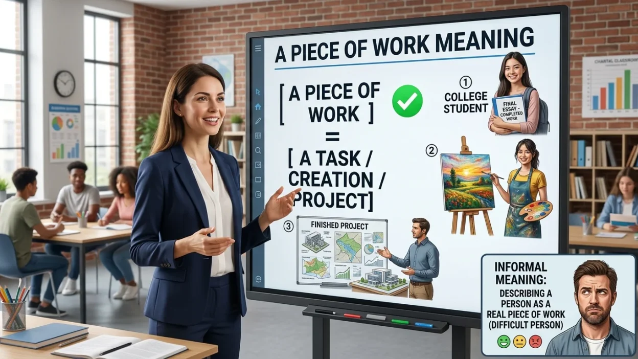 A Piece of Work Meaning
