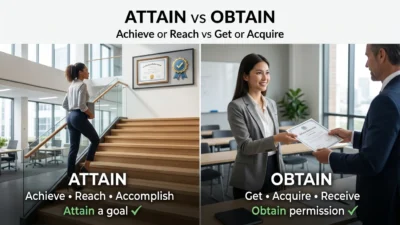 Attain vs Obtain