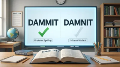 Dammit vs Damnit