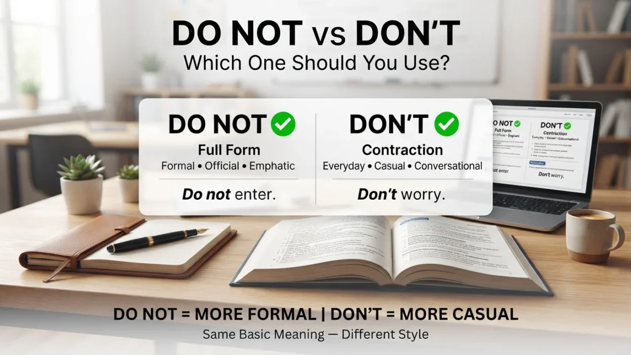 Do Not vs Don’t