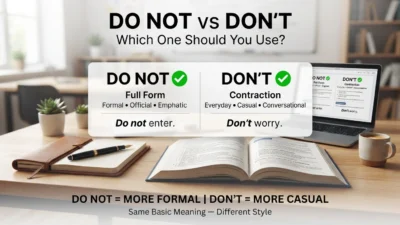 Do Not vs Don’t