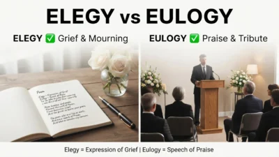 Elegy vs Eulogy