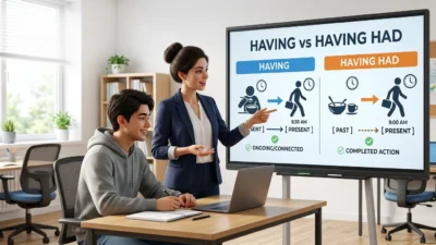 Having vs Having Had