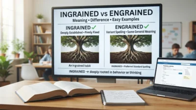 Ingrained vs Engrained