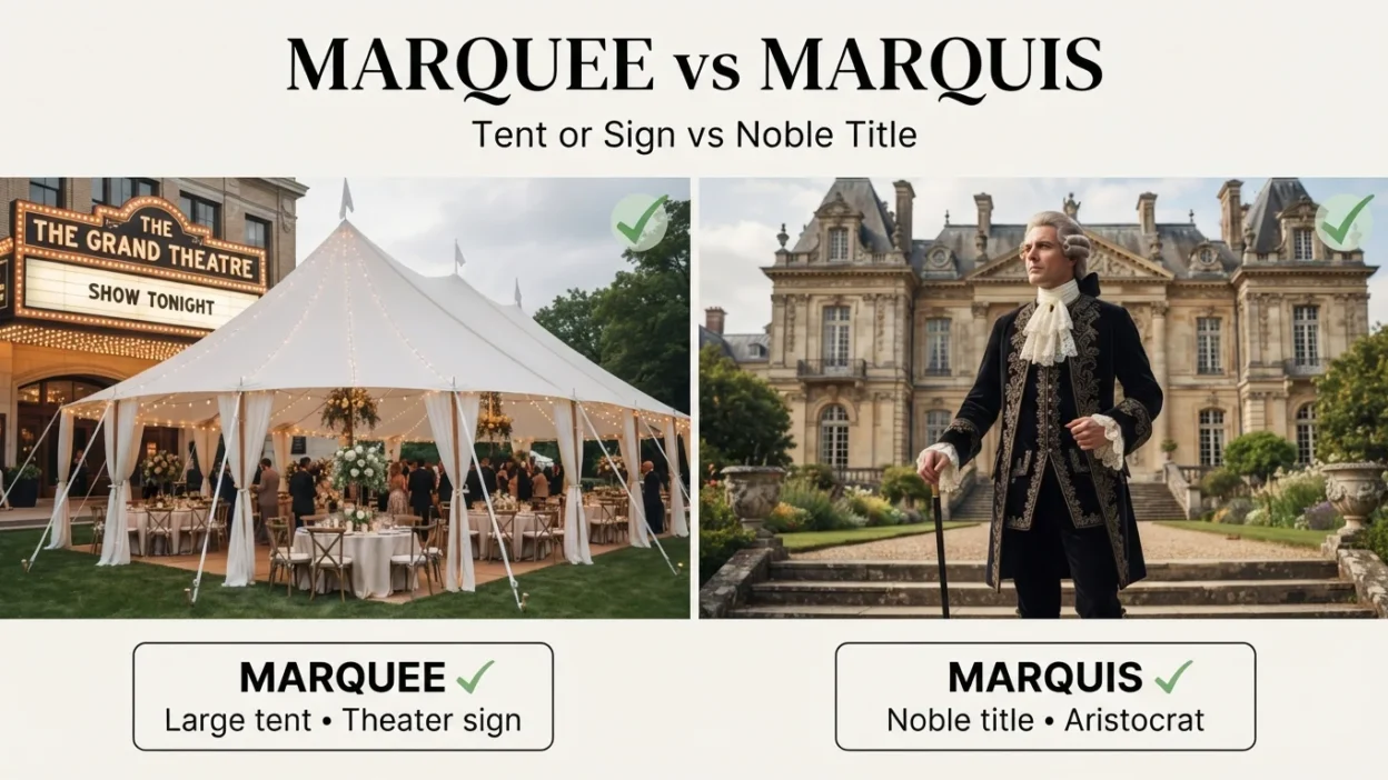 Marquee vs Marquis