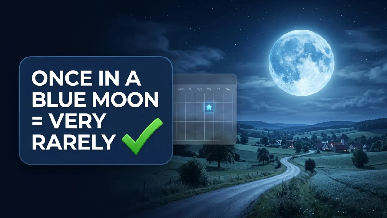 Once in a Blue Moon Meaning: