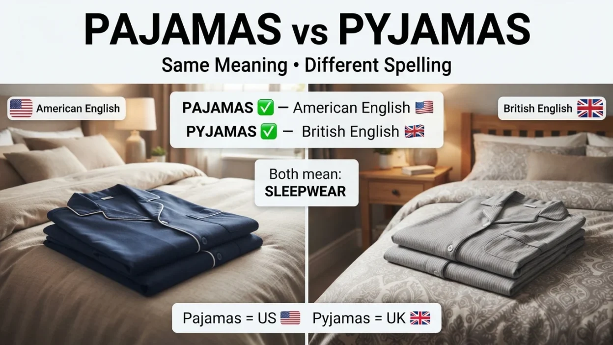 Pajamas vs Pyjamas
