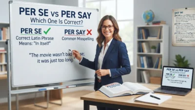 Per Se vs Per Say