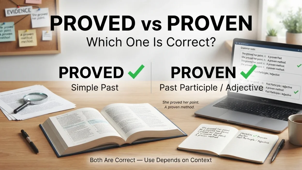 Proved vs Proven