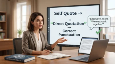 Quotation Marks Self Quote Rule