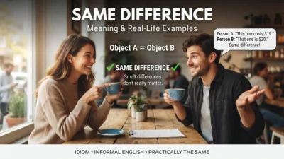 Same Difference Meaning