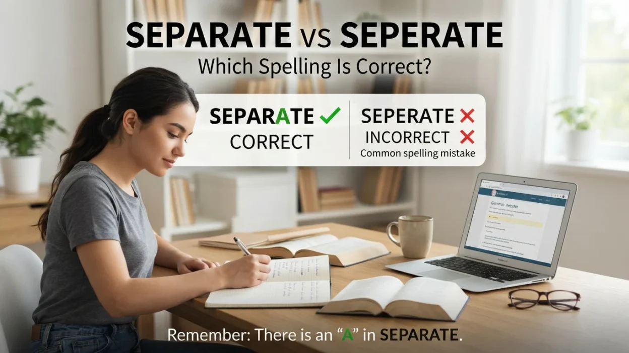Separate vs Seperate