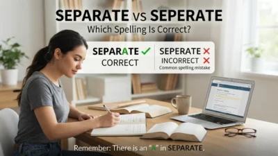 Separate vs Seperate