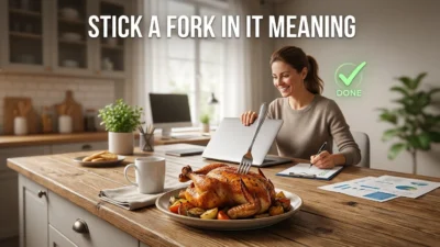 Stick a Fork in It Meaning