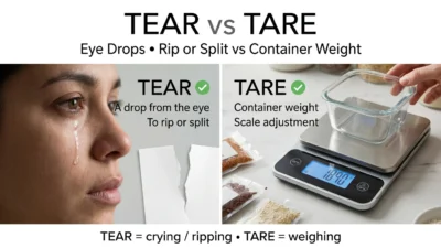 Tear vs Tare