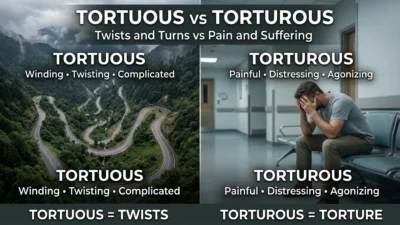 Tortuous vs Torturous