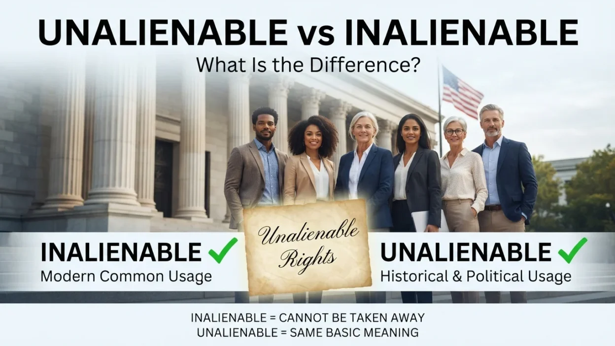 Unalienable vs Inalienable