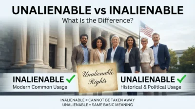 Unalienable vs Inalienable