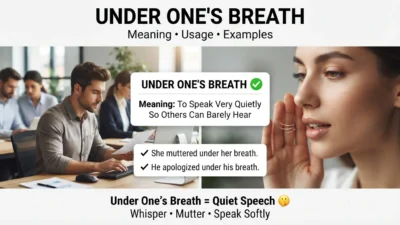 Under One’s Breath