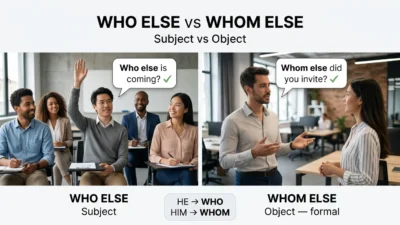 Who Else vs Whom Else