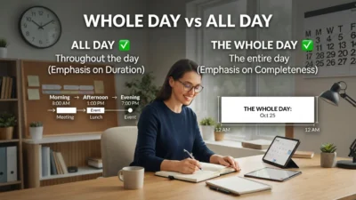 Whole Day vs All Day