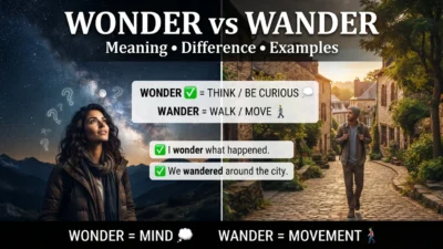 Wonder vs Wander