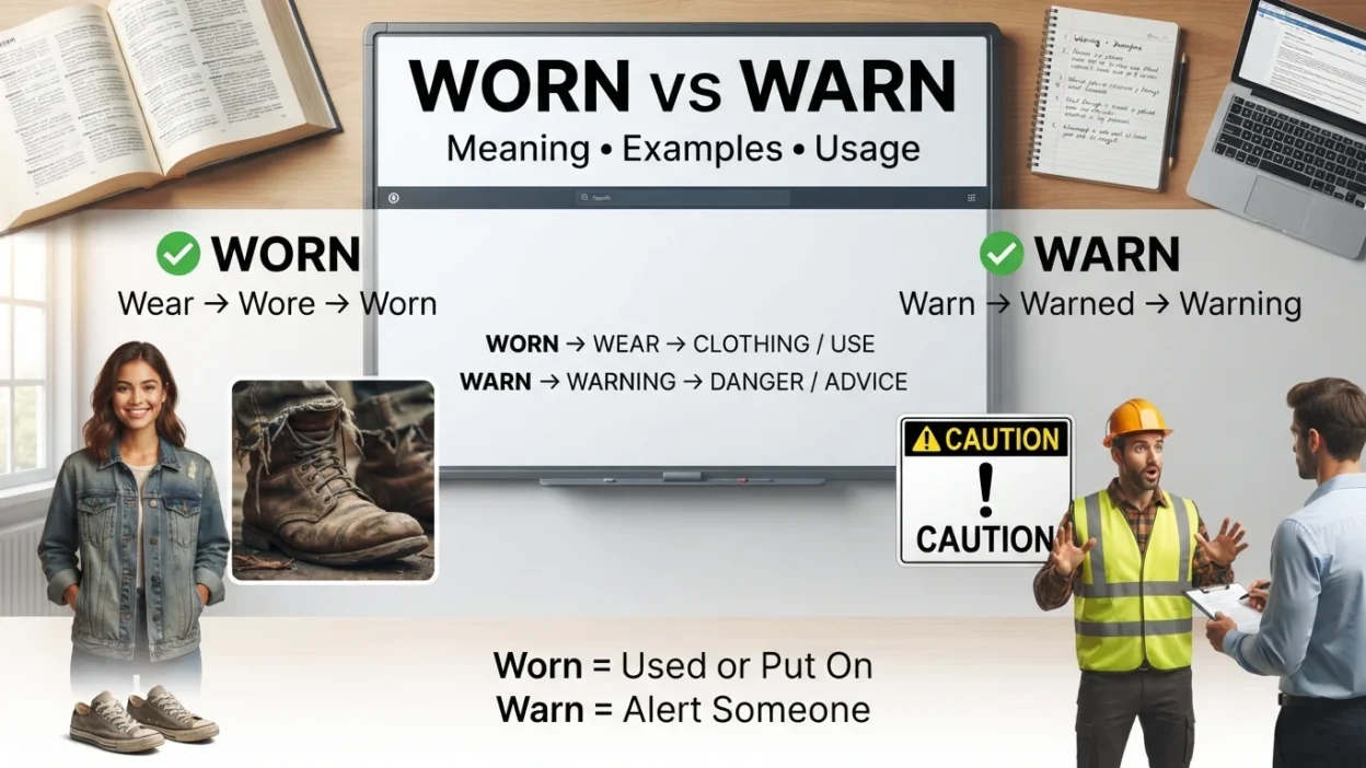 Worn vs Warn